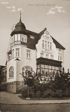 Historische Außenansicht der Seewarte Flensburg um 1914